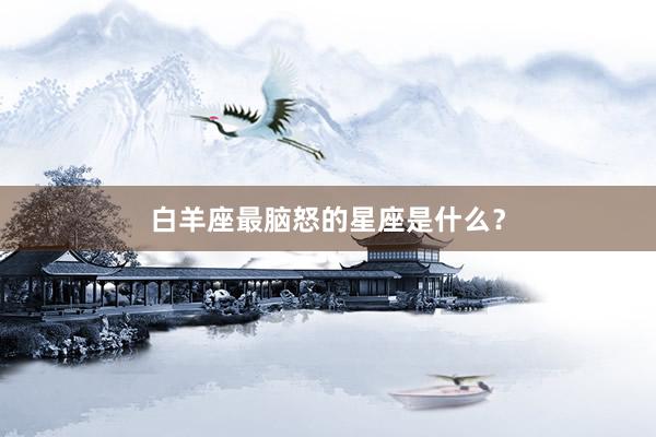 白羊座最脑怒的星座是什么？